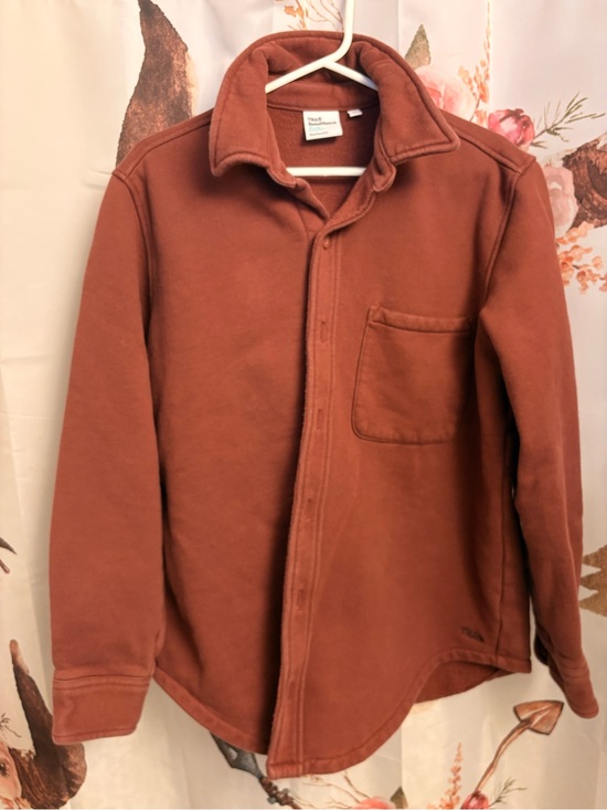 TNA Tops - Small TNA Rust Button-Front Fleece Jacket